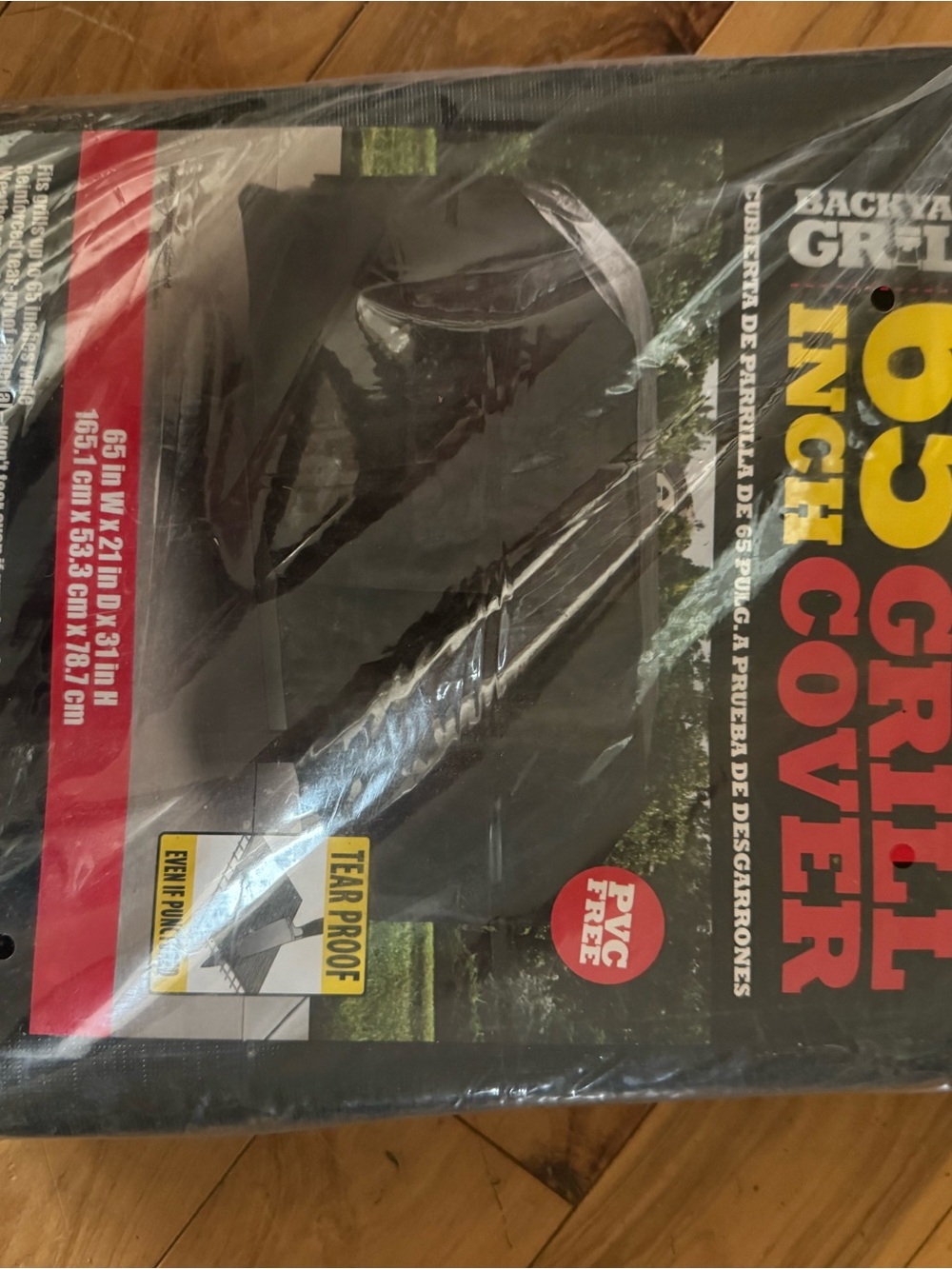Brand new 65" Black Grill Cover - Tear-Resistant PVC